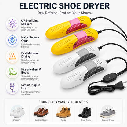 Electric Shoe Dryer Rack with UV Sterilising and Odour Reduction