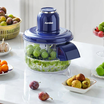Electric Vegetable Peeler and Food Chopper with Glass Bowl