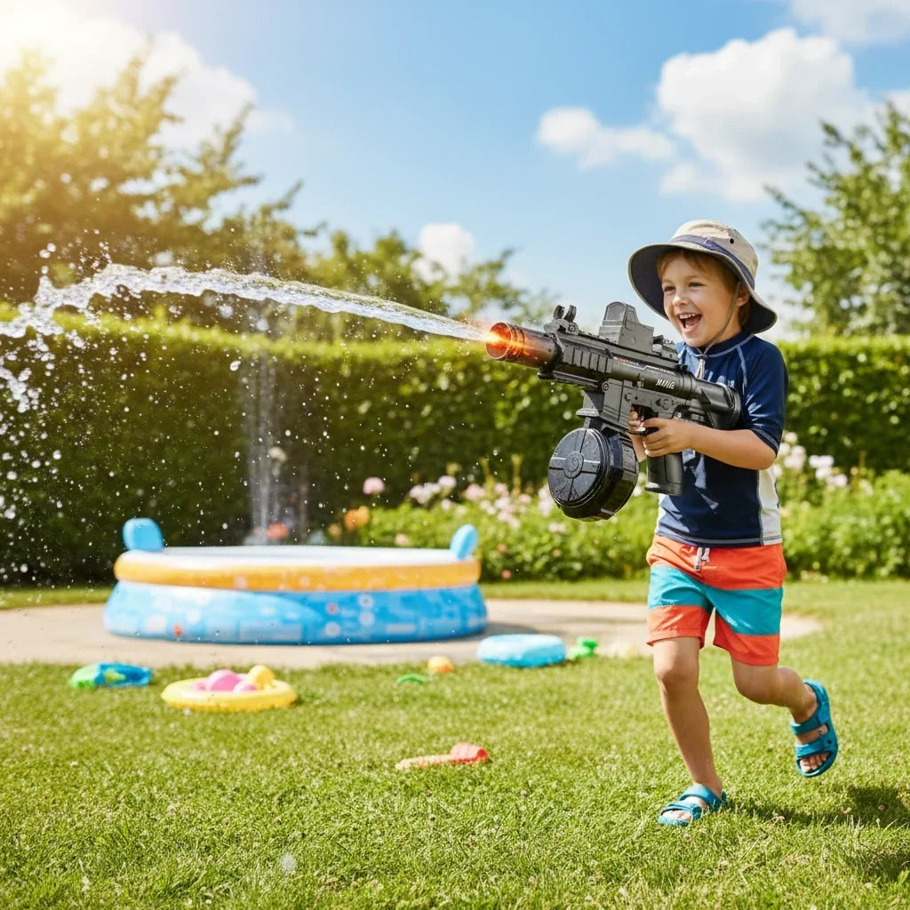 Electric Water Gun Kids Outdoor Water Play Toy Continuous Spray