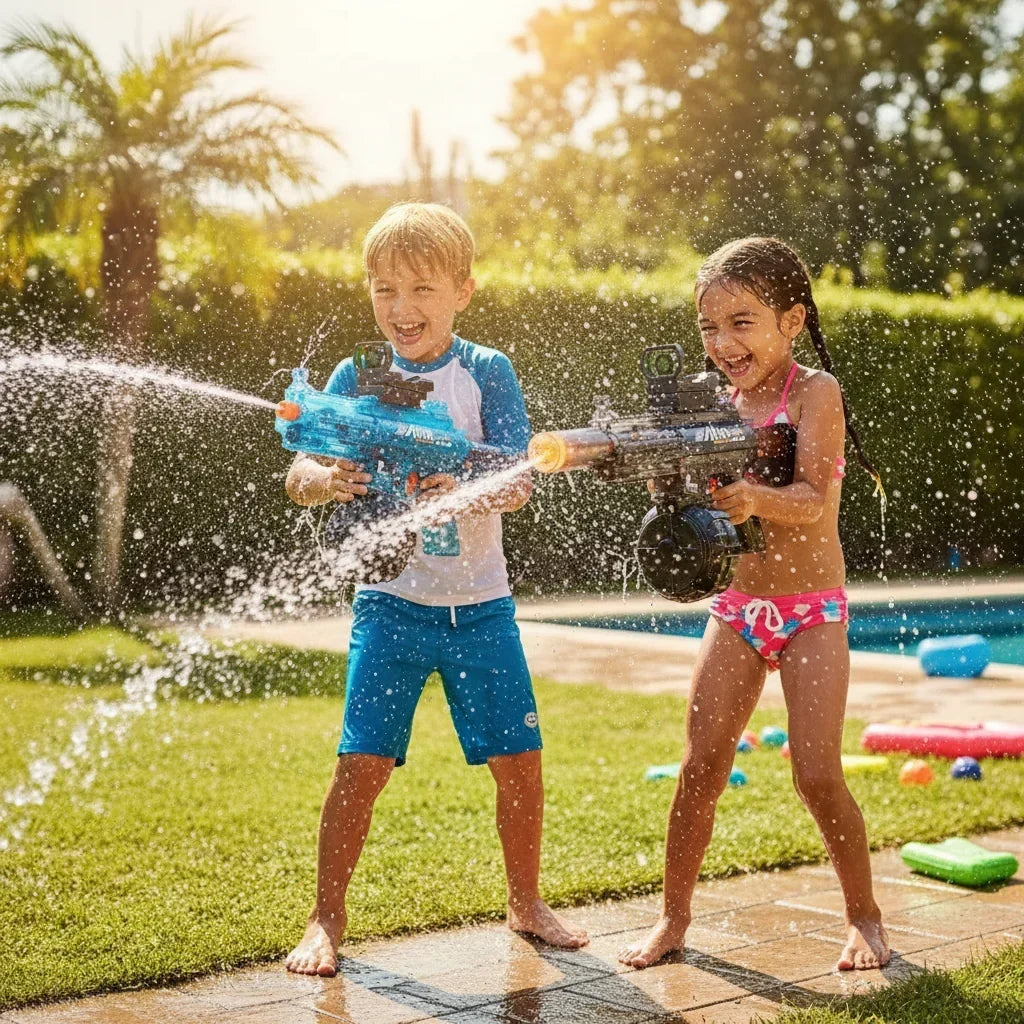 Electric Water Gun Kids Outdoor Water Play Toy Continuous Spray
