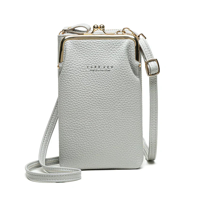 Elegant Crossbody Shoulder Bag Women Crystal Zip Handbag