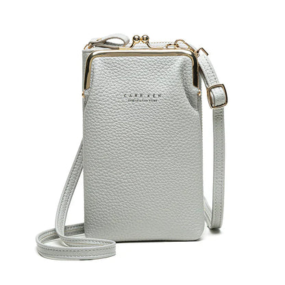 Elegant Crossbody Shoulder Bag Women Crystal Zip Handbag