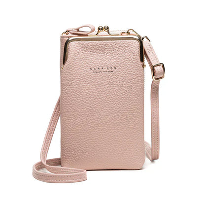 Elegant Crossbody Shoulder Bag Women Crystal Zip Handbag