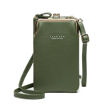 Elegant Crossbody Shoulder Bag Women Crystal Zip Handbag