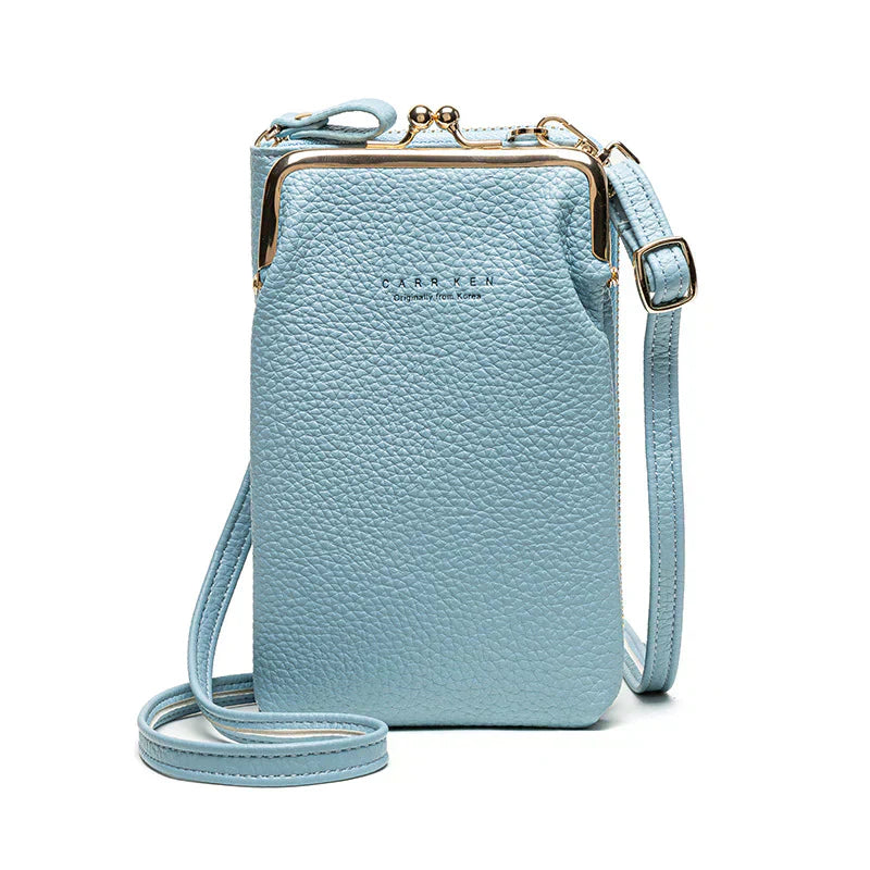 Elegant Crossbody Shoulder Bag Women Crystal Zip Handbag