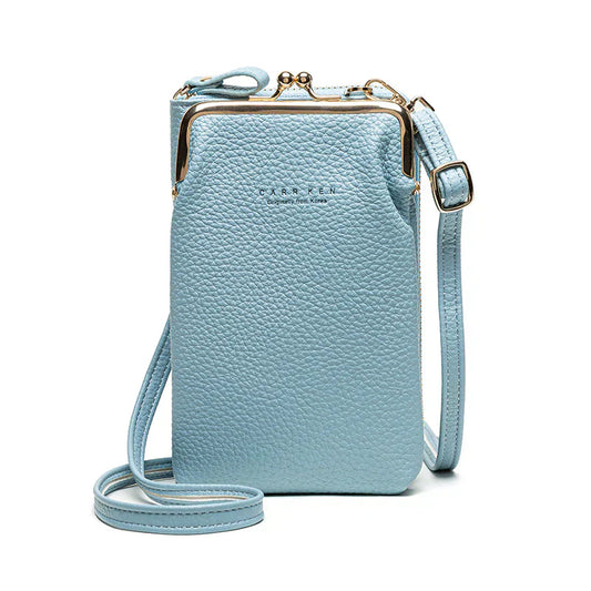 Elegant Crossbody Shoulder Bag Women Crystal Zip Handbag