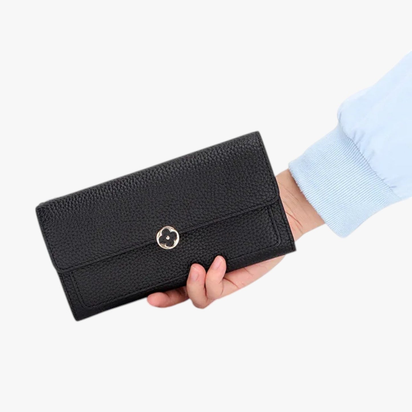 Elegant Leather Shoulder Handbag Womens Organizer Tote Bag