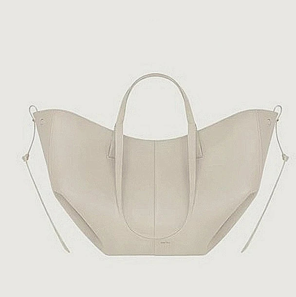 Elegant Leather Tote Bag Large Capacity Everyday Handbag