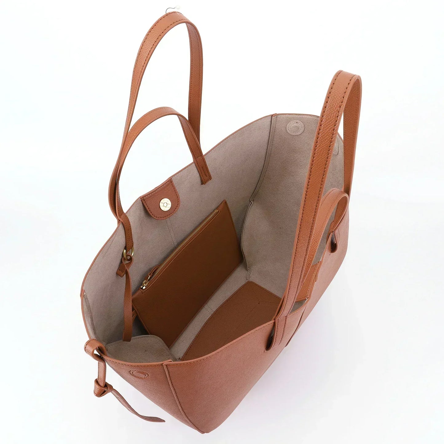 Elegant Leather Tote Bag Large Capacity Everyday Handbag