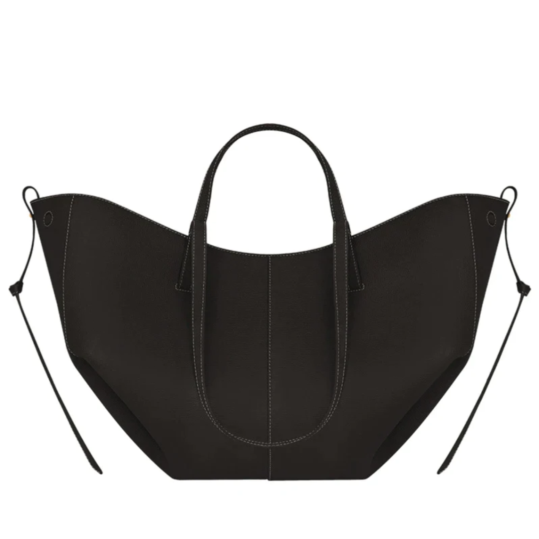 Elegant Leather Tote Bag Large Capacity Everyday Handbag