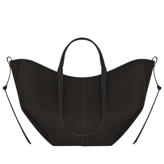 Elegant Leather Tote Bag Large Capacity Everyday Handbag