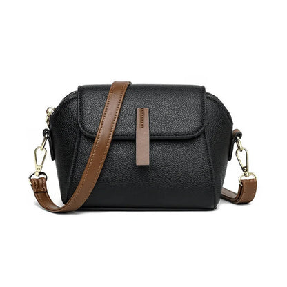 Elegant PU Leather Crossbody Bag for Women Compact Everyday Use