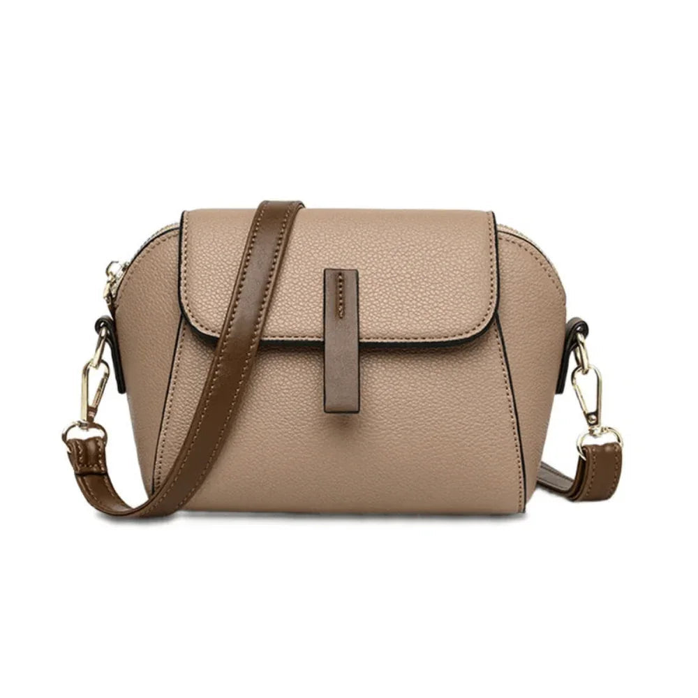 Elegant PU Leather Crossbody Bag for Women Compact Everyday Use