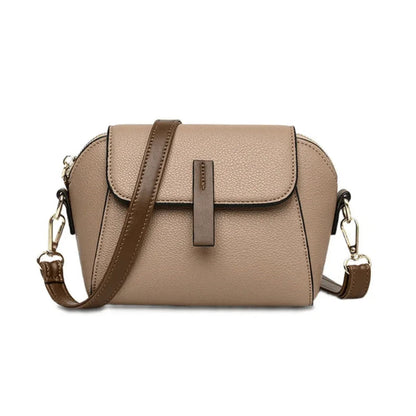 Elegant PU Leather Crossbody Bag for Women Compact Everyday Use