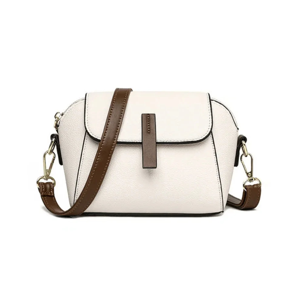 Elegant PU Leather Crossbody Bag for Women Compact Everyday Use