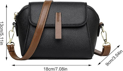 Elegant PU Leather Crossbody Bag for Women Compact Everyday Use