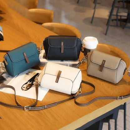 Elegant PU Leather Crossbody Bag for Women Compact Everyday Use