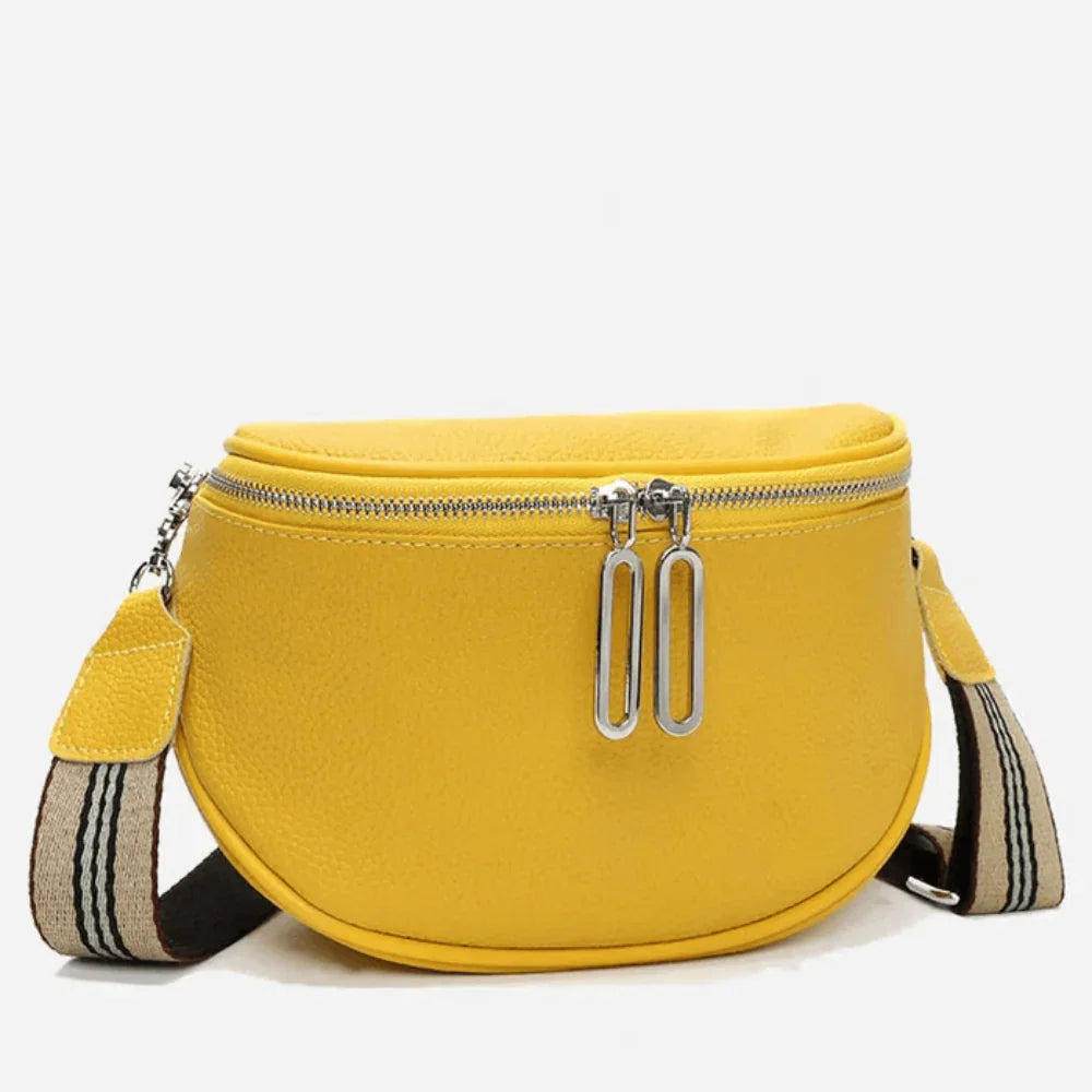 Elegant PU Leather Shoulder Bag for Women Compact Crossbody