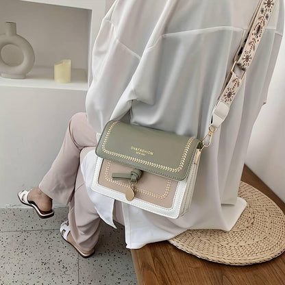 Elegant Womens Crossbody Handbag Buckle Closure Shoulder Purse