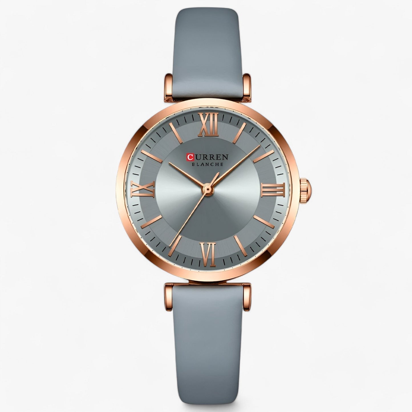Elegant Womens Quartz Watch Leather Strap Wristwatch