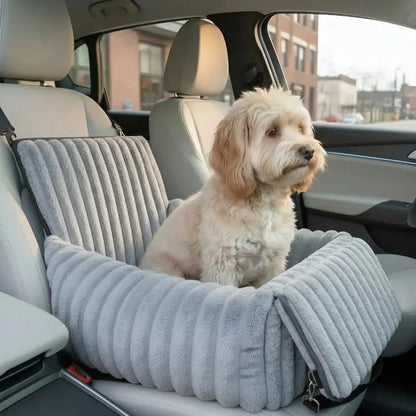 Elevated Dog Car Seat Booster for Small Pets Comfortable Travel Support