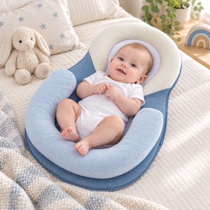 Ergonomische babyligstoel voor rust onder toezicht en ondersteuning bij buiktijd
