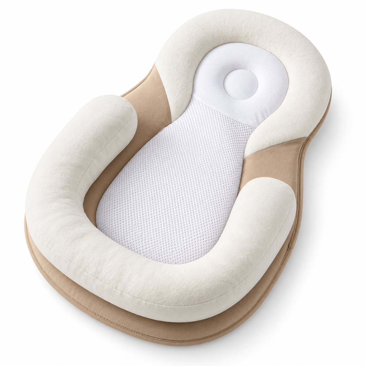 Ergonomische babyligstoel voor rust onder toezicht en ondersteuning bij buiktijd