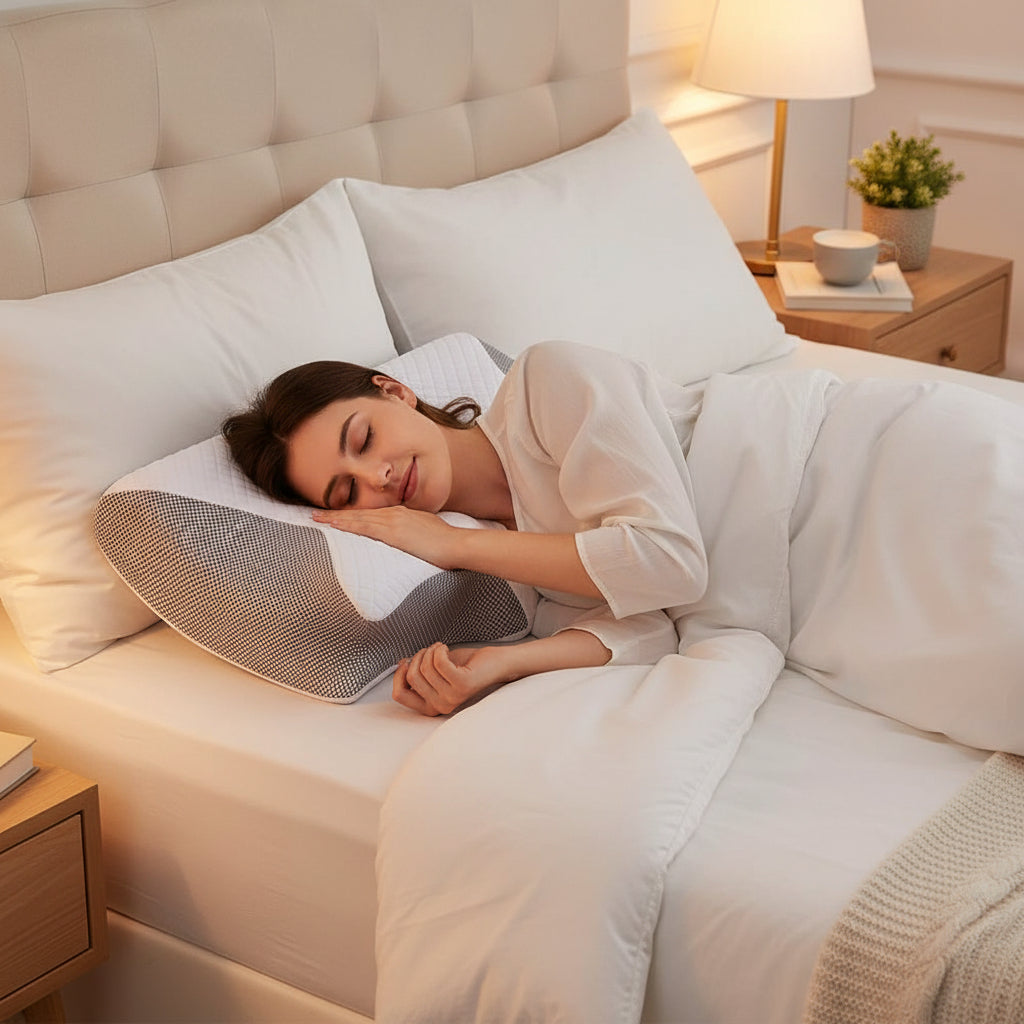 Ergonomisch traagschuimkussen voor zijslapers
