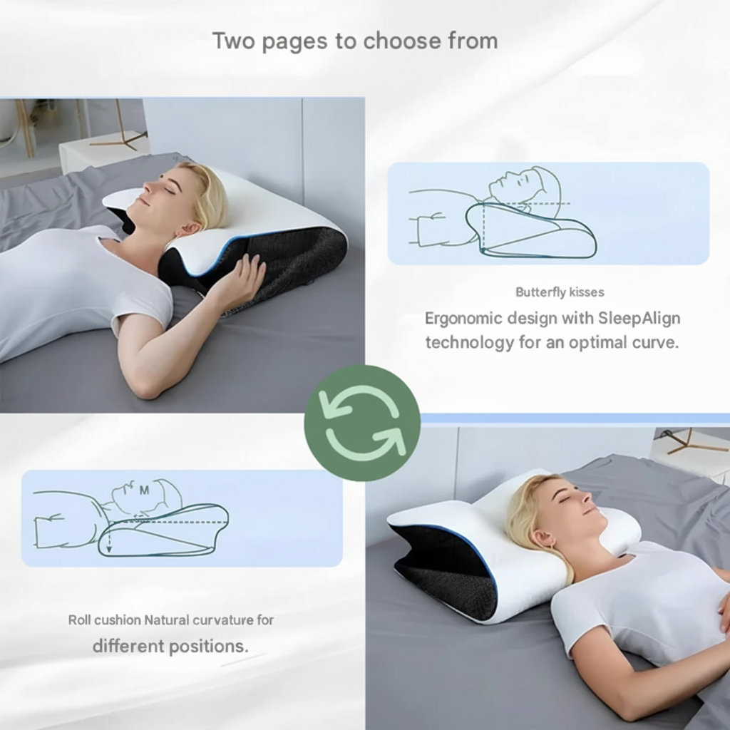 Ergonomisch traagschuimkussen voor zijslapers