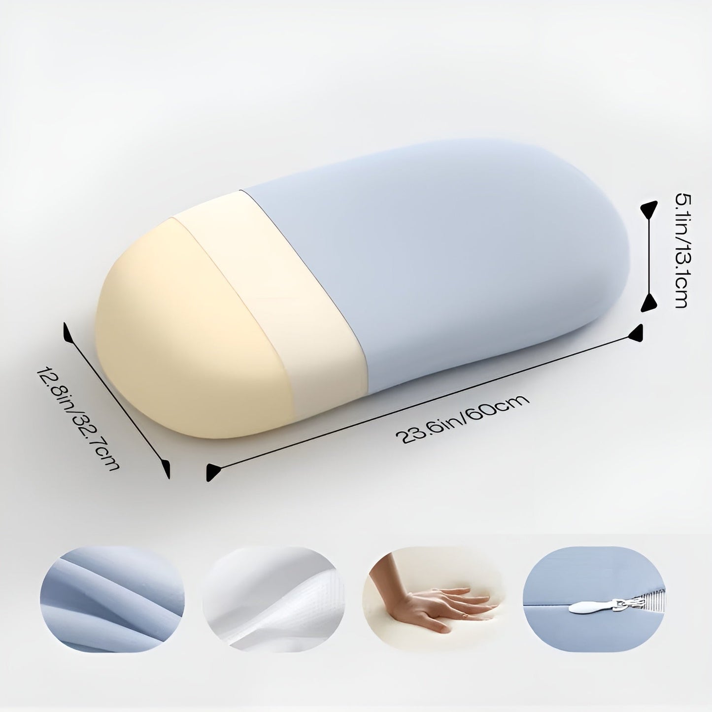 Ergonomic Neck Support Pillow Memory Foam Sleeping Cushion