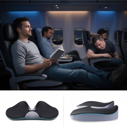 Ergonomic Seat Cushion Memory Foam Chair Pad Pressure Relief