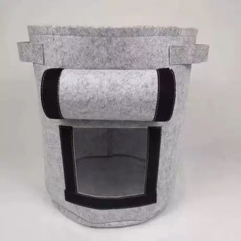 Fabric Grow Bags with Harvest Window for Vegetables