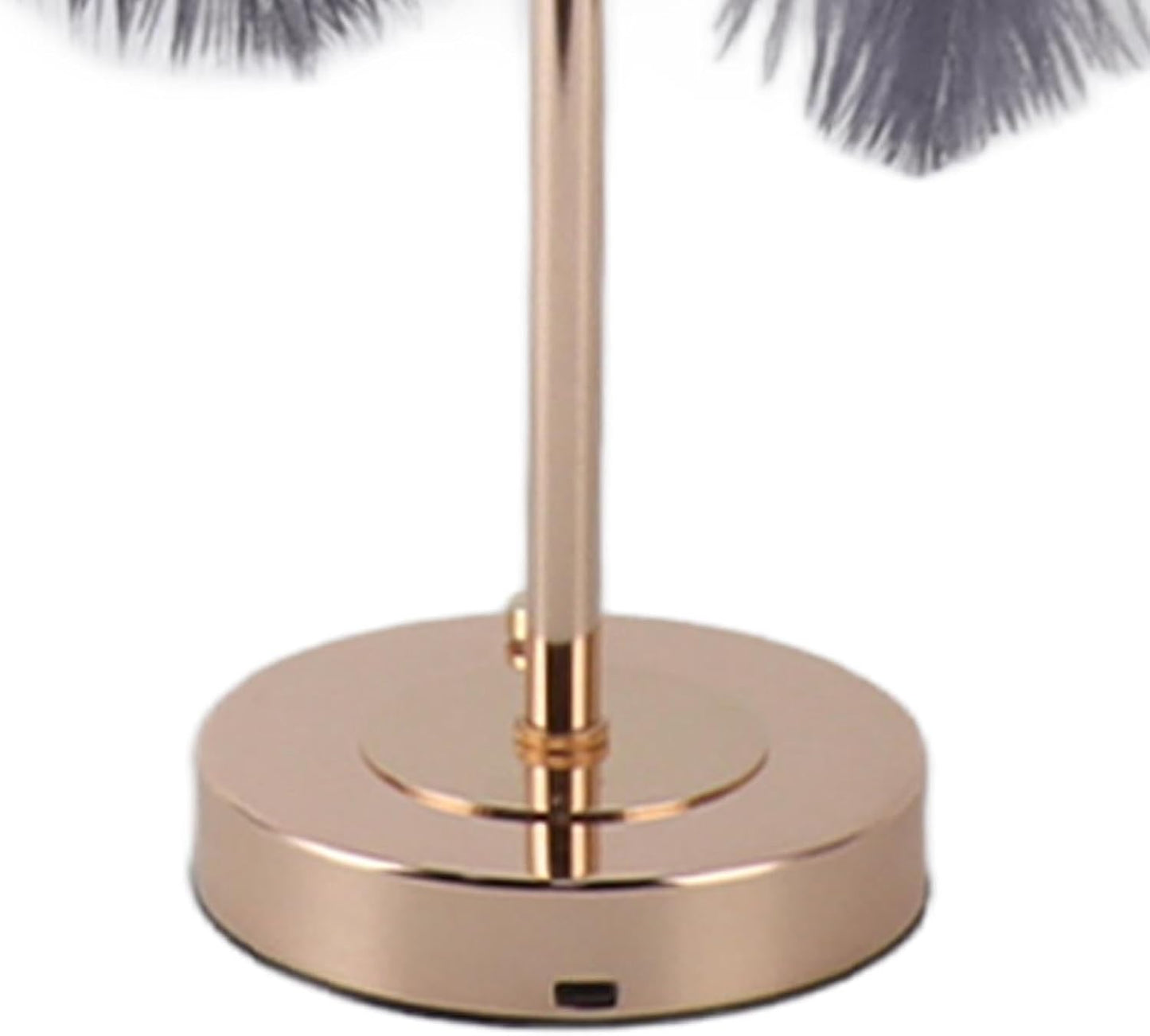 Feather LED Table Lamp Touch Control Bedroom Decor Light