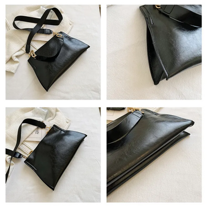Felice Leather Shoulder Bag – Stylish Crossbody & Chic Chain Accent