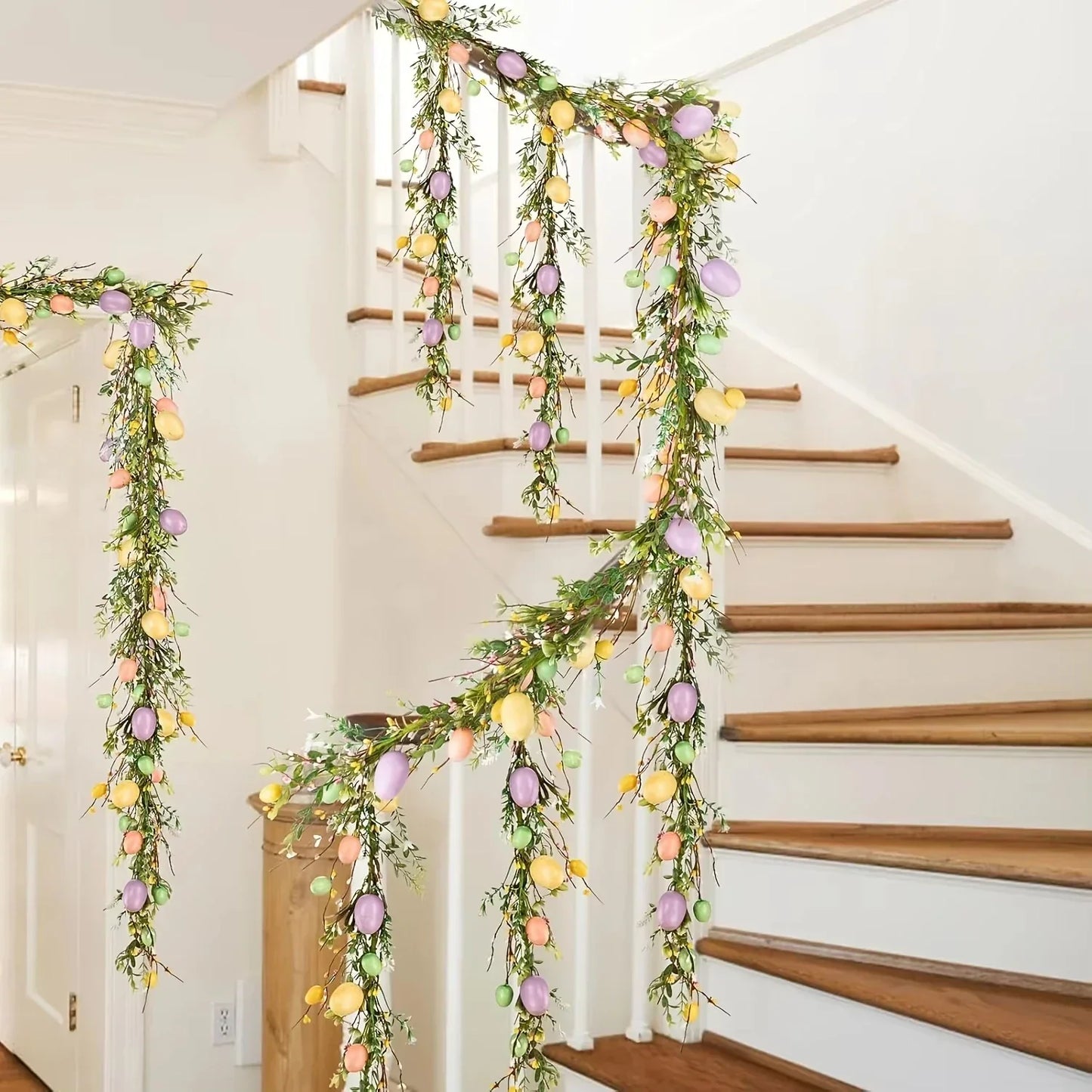 Festive Silk Flower Garland Decorative Floral Vine 1.7m