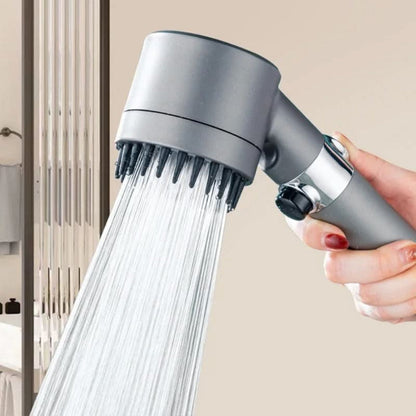 Filtered Water Shower Head Adjustable Spray Massage Settings for Daily Bathroom Use