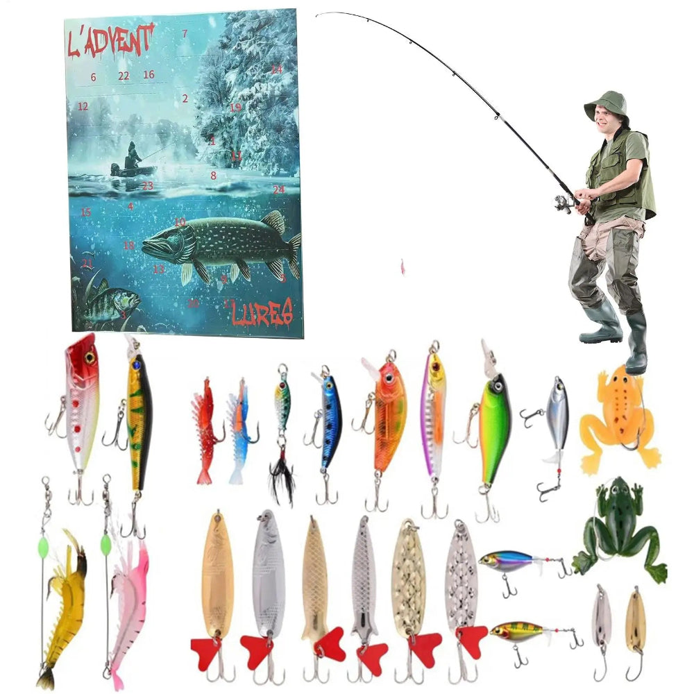 Fishing Advent Calendar Lure Gift Box Angler Surprise Set
