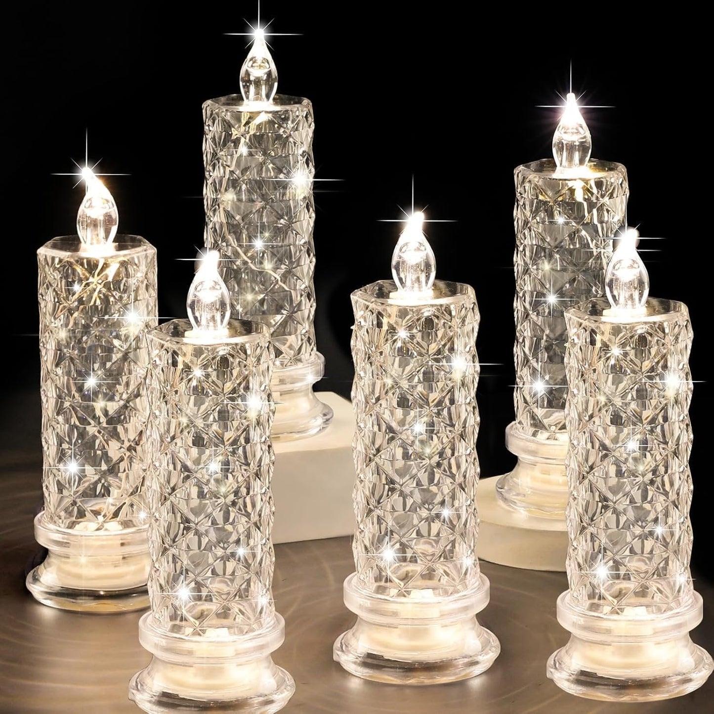 Flameless LED Candles Rose Light Decorative Mood Lighting