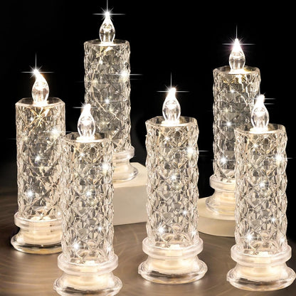 Flameless LED Candles Rose Light Decorative Mood Lighting