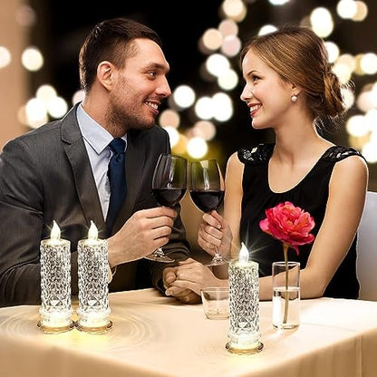 Flameless LED Candles Rose Light Decorative Mood Lighting