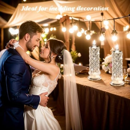 Flameless LED Candles Rose Light Decorative Mood Lighting