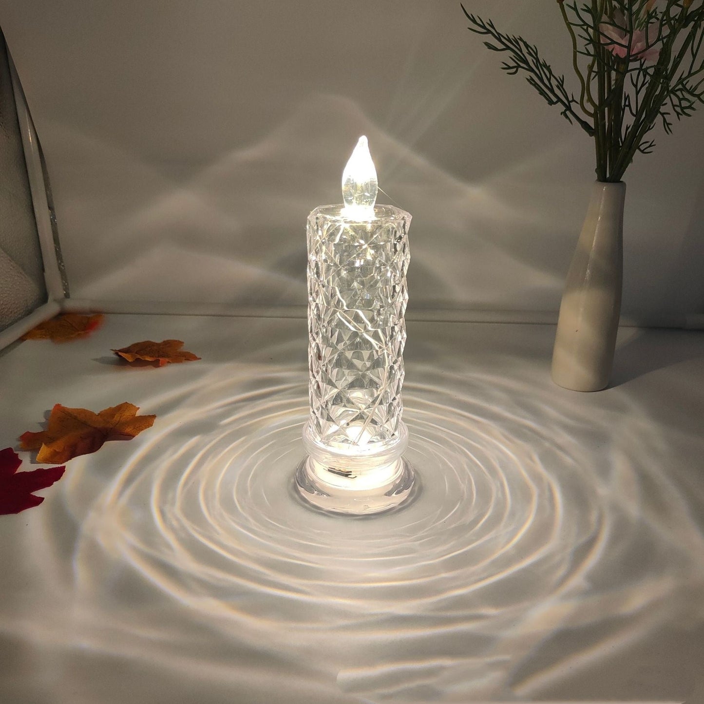 Flameless LED Candles Rose Light Decorative Mood Lighting