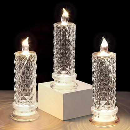 Flameless LED Candles Rose Light Decorative Mood Lighting