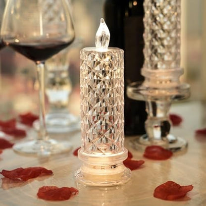 Flameless LED Candles Rose Light Decorative Mood Lighting