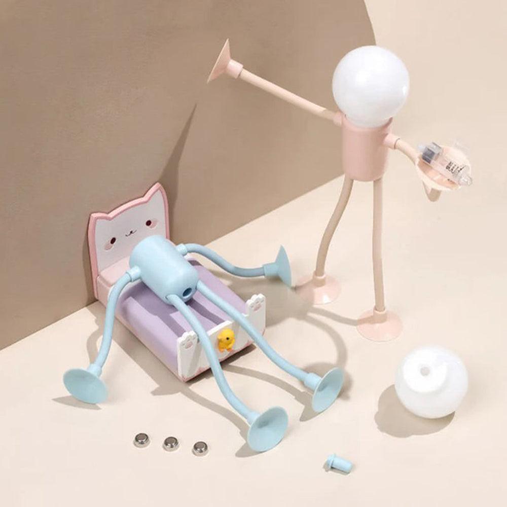 Flexible LED Night Light Adjustable Figure Lamp Kids Bedroom Decorative Lighting