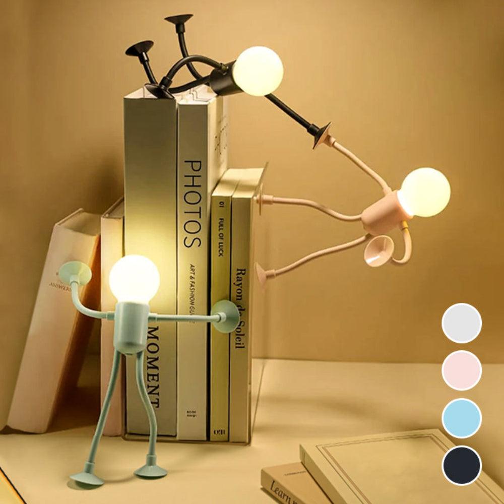 Flexible LED Night Light Adjustable Figure Lamp Kids Bedroom Decorative Lighting
