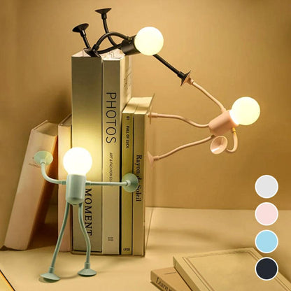 Flexible LED Night Light Adjustable Figure Lamp Kids Bedroom Decorative Lighting