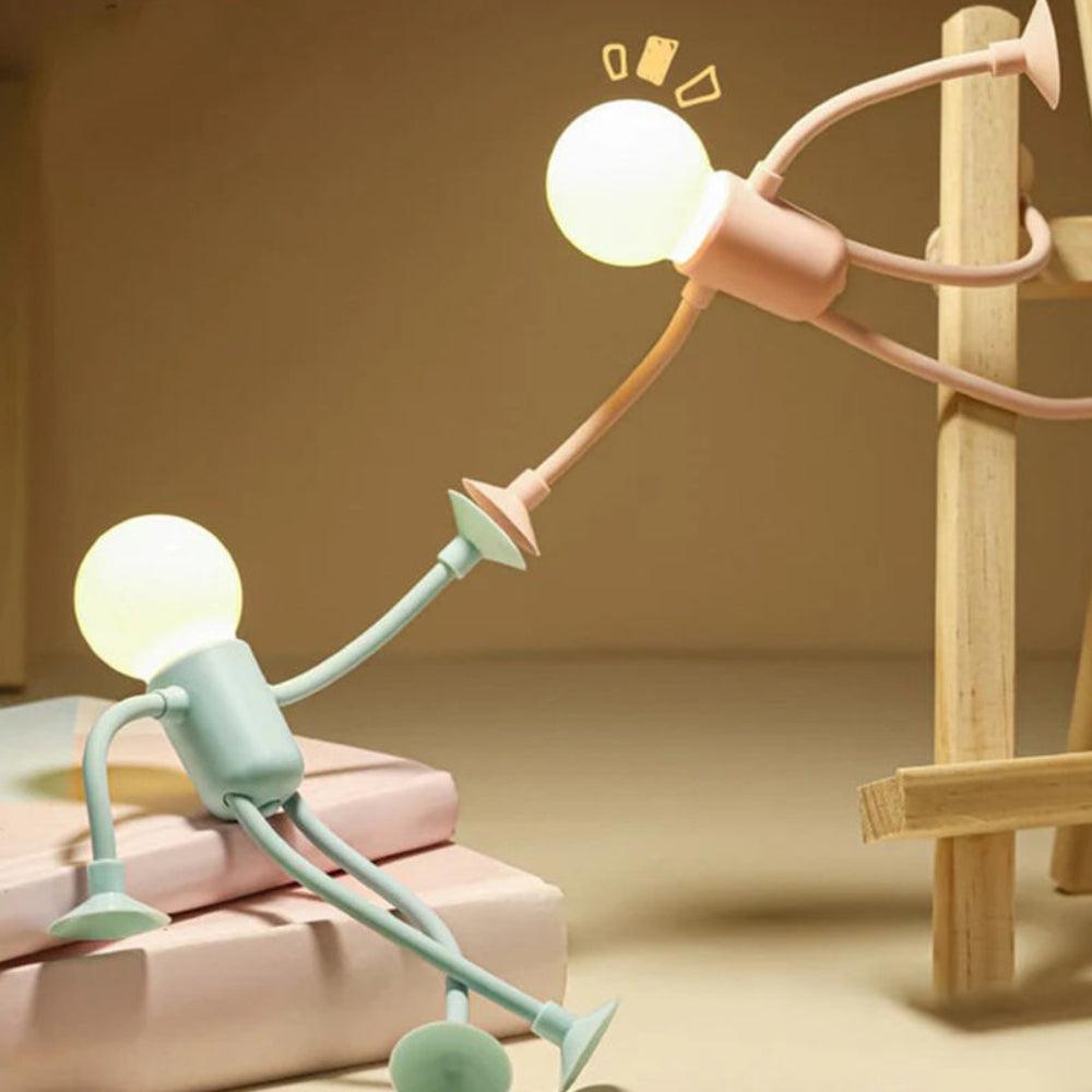 Flexible LED Night Light Adjustable Figure Lamp Kids Bedroom Decorative Lighting
