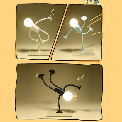 Flexible LED Night Light Adjustable Figure Lamp Kids Bedroom Decorative Lighting