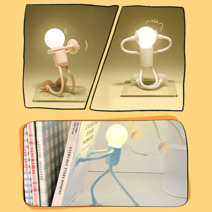 Flexible LED Night Light Adjustable Figure Lamp Kids Bedroom Decorative Lighting